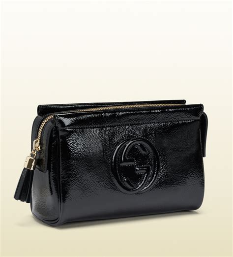 gucci black cosmetic bag|gucci cosmetic bag sale.